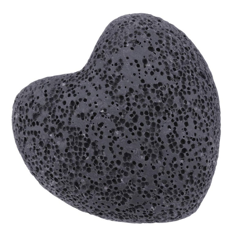 rockcloud Black Lava Rock Stone Heart Shape Pocket Stones Dyed Lava Rocks Aromatherapy Essential Oil Diffuser Set, 0.9 Inch, 10 Pcs - Image 3